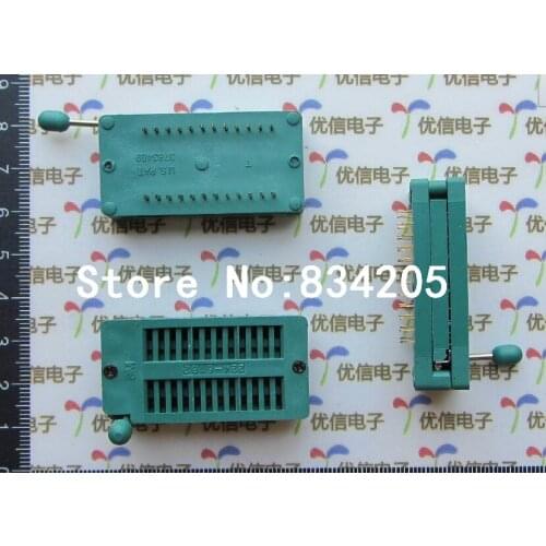 Free shipping 24P locking IC socket Chip base wide-narrow-body universal connector