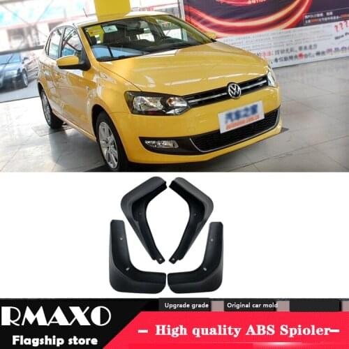 For Volkswagen Polo 2011-2013 Mudflaps Splash Guards Front With the color and rear Mud Flap Mudguards Fender Modified special