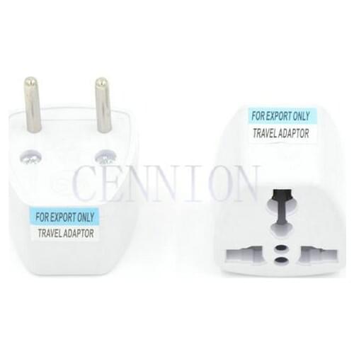 White To EU US AU DE UK AC Power Plug Trip Travel Adaptor Convertor for Tour 40pcs free cn post
