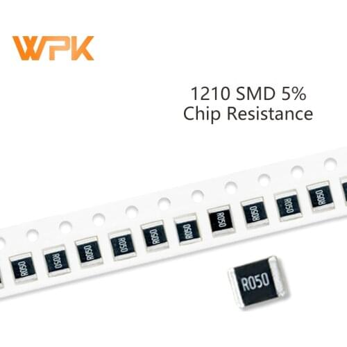 100Pcs 1210 SMD Resistor Kit 5% Tolerance 0R-22M 1.5M 1.6M 1.8M 2M 2.2M 2.4M 2.7M 10 Ohm Full Value Available DIY Assorted Set