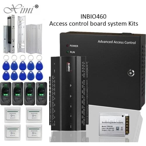 ZK INBIO 4 doors Access Control TCP/IP Wiegand Control Board RS485 Card Reader Entry System Smart Home Entrance Control Kits