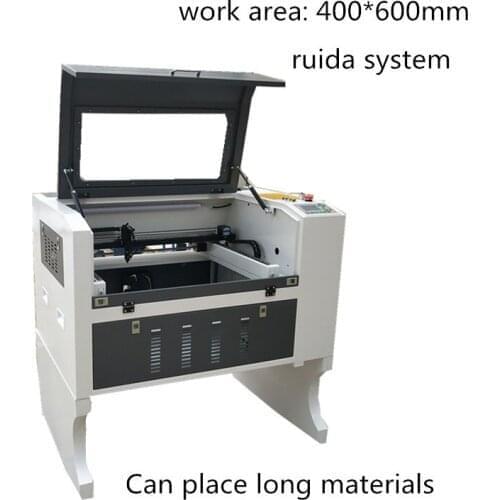 Russian warehouse Co2 4060/6040 laser engraver cutter machine desktop mini EFR RECI ruida RDworks V8 Automatic wood rubber stamp