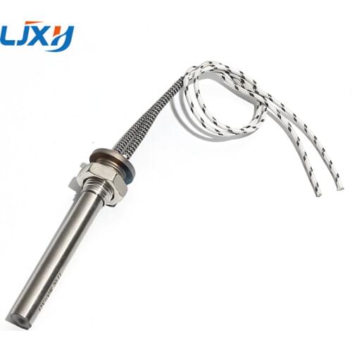 LJXH 12V 100W/150W/200W Round Flange Immersion Cartridge Heater All 304 SUS M16 Tubular Tooth Pipe Heating Element