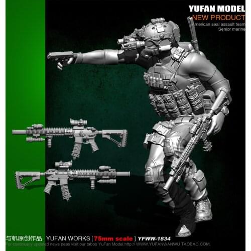 YUFAN MODEL 1/24 Resin Figure American Soldier YFWW-1834
