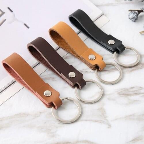 Fashion PU Leather Keychain Business Gift Leather Key Chain Men Women Car Key Strap Waist Wallet KeyChains 2021ключница друзья