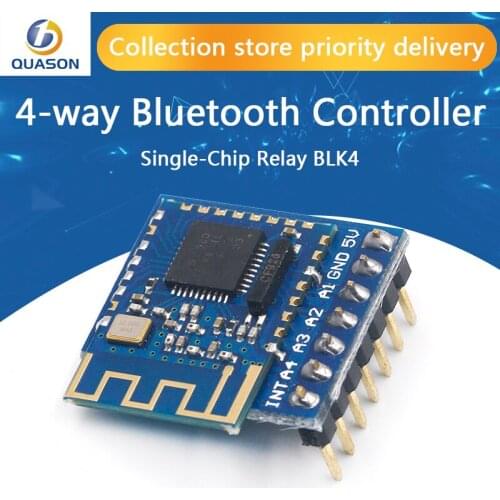 NEW 4-way Bluetooth controller Bluetooth module mobile phone APP control switch single-chip relay BLK4
