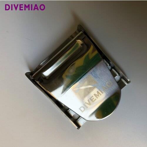 DIVEMIAO scuba dive equipment belt buckle 304 stainless steel buckle Without teeth suit for dive webbing and silicone belt