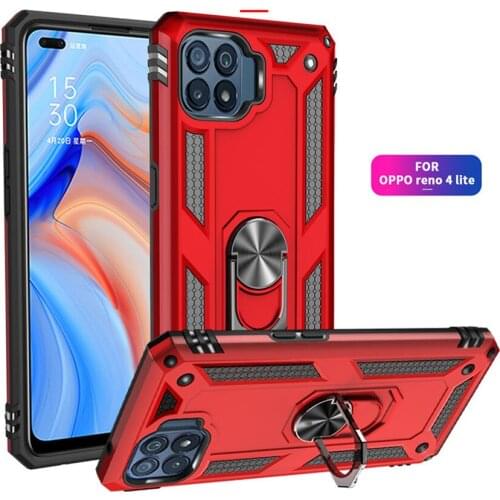 Magnetic Ring Stand Armor Shockproof Case For OPPO F11 Pro R17 R19 A5 A3S A12E A5S AX5S A7 A12 AX7 A11K Realme C1 Back Cover