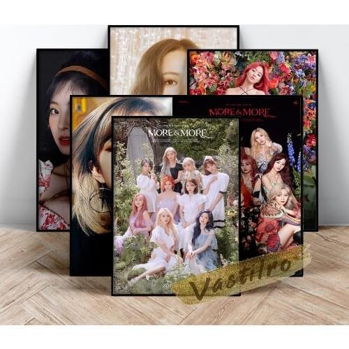 Korea Female Group Twice Poster, Nine People Female Star Wall Picture, Beautiful Girls Art Prints, Twice Fans Collection Gift