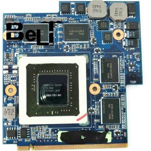 GTX260M GTX 260M G92-751-B1 DDR3 1GB REV 2.1 VGA Video Card For ASUS G50V G50VT G51V G60V G60VX Laptop