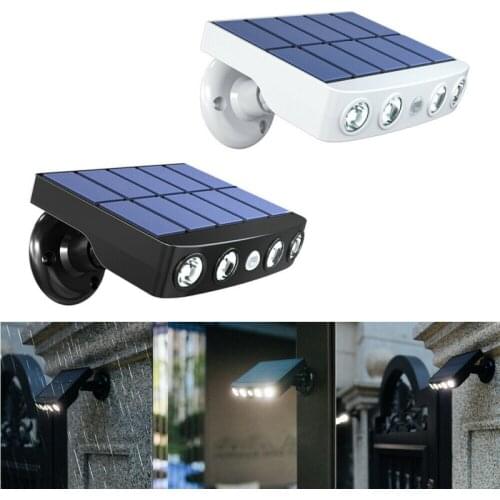1pc Solar Light PIR Motion Sensor Garden Wall Outdoor Solar Street Lamp Waterproof Lamp Smart Wall Light With Sensors