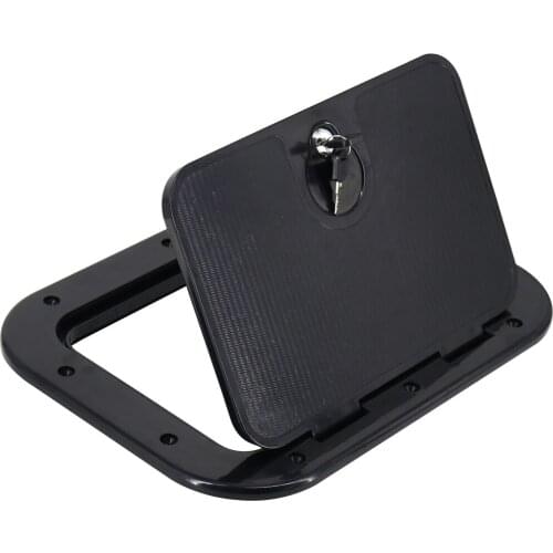 10inch Screw Out Inspection Deck Plate/ Hatch, Marine Boat Yacht Detachable Cover, RV Plastic - 248 X 378mm