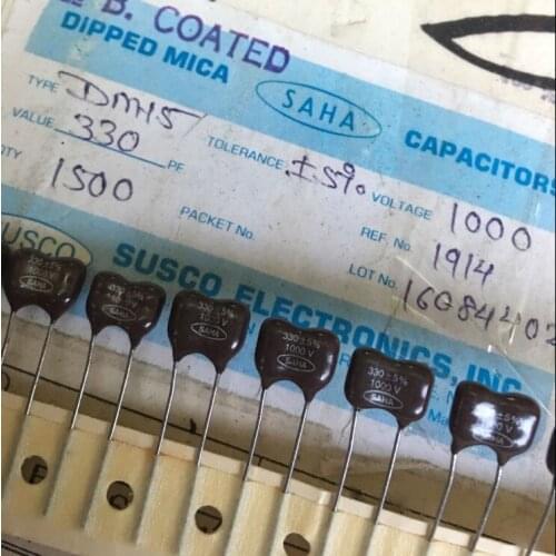 100% New and original 10PCS 1000V330P 5% high voltage silverite capacitance 330PF1000V 5.5mm