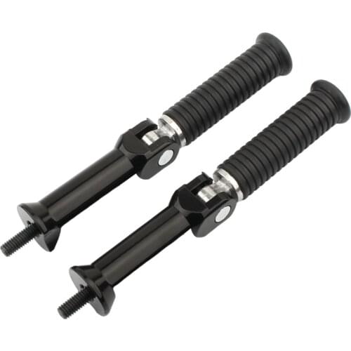 2x Rear Passenger Foot Pegs for Davidson FLDE Deluxe 107 2018-2020 Black
