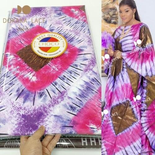 5 Yards Bazin Riche Fabric Shining Austria Quality Similar Gextczer Priting Guinea Brocade 100% Cotton For Traditional Wedding