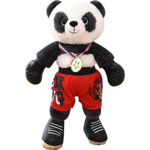Boxing animal panda gorilla elephant raccoon children plush toy boy stuffed toy birthday gift