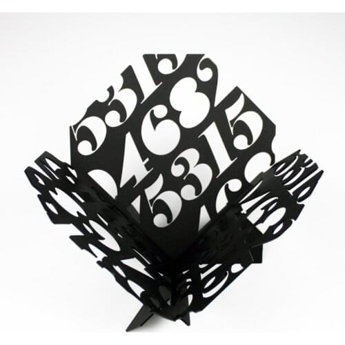 Decorative Metal Serving Plate for Fruit Interior Design Tableware Fruit Serving Plate -Number Figure