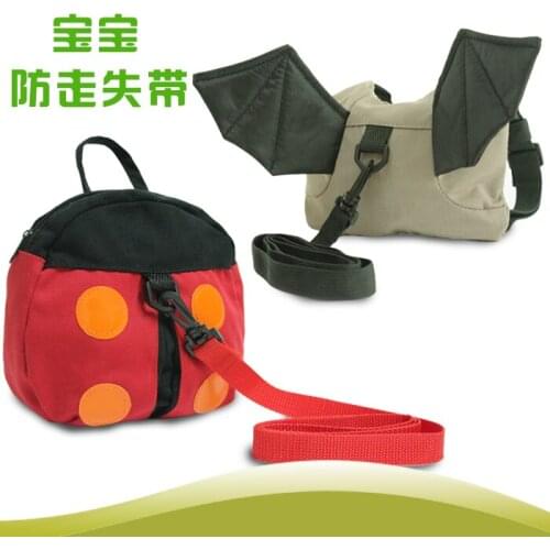 Kids bat backpack, baby walking toddler harness, baby cartoon walker assistant , kids keeper with safety harness ,10pcs/lot