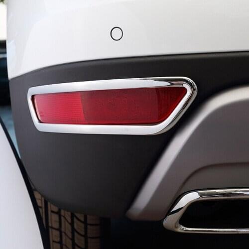 For Proton X70 2018 2019 Accessories ABS Chrome Car Rear Fog Lampshade Foglight Frame Cover Trim Sticker Car Styling 2pcs