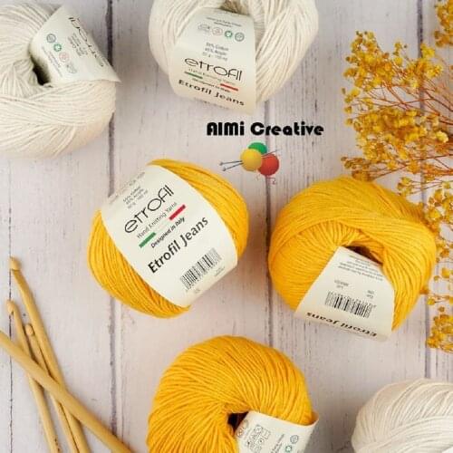 Etrofil Jeans Hand Knitting Yarn, Amigurimi rope, do-it-yourself toy rope 1st class