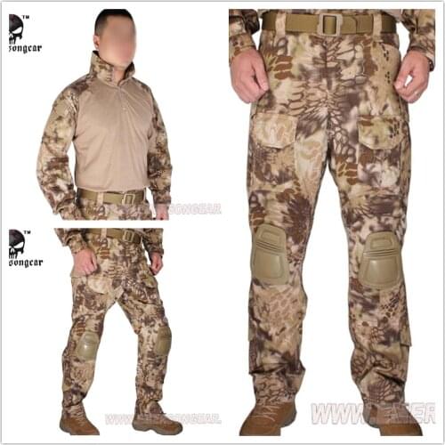 Emerson Tactical G3 Combat uniform Emerson shirt and pants Military US Army BDU Suits Kryptek Highlander EM8594+7047