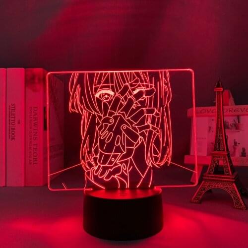 Violet Evergarden Led Light for Kids Bedroom Decoration Night Light Birthday Gift Room Desk Acrylic 3d Lamp Violet Evergarden
