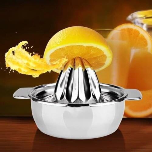Exquisite Circular Stainless Steel Lemon Citrus Fruits Orange Orange Queezer Hand Manual Juicer Kitchen Squeezer Tools