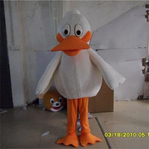 Duck Duckling Mascot Costume Adult Cartoon Character Outfit Suit Play Costume Christmas Halloween Fancy Dress
