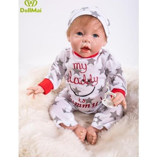 50 CM Dolls Reborn Silicone Baby Dolls For Sale Lifelike real baby boy dolls for Kids Playmate Gifts bebes reborn menino boneca