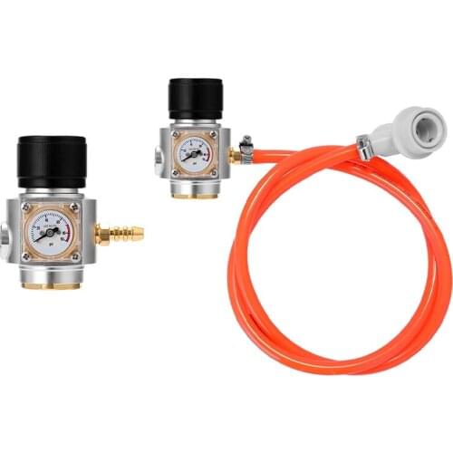 CO2 Mini Gas Charger 0-90 PSI Gauge for Soda Water Beer Kegerator Beer Homebrew Home Brew CO2 Regulator