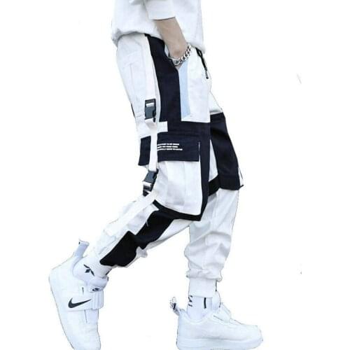 Men Cargo Pants Streetwear 2020 Hip Hop Casual Pockets Track Pants Male Harajuku Fashion Trousers