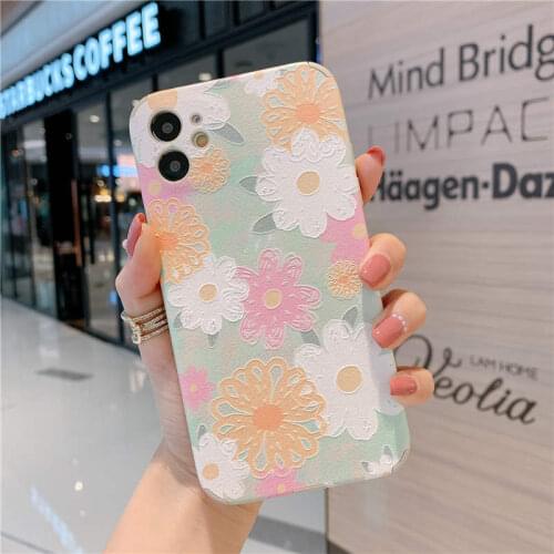 Retro painting Red Flowers Soft Case For Huawei P20 P30 P40 Pro Nova 3 4 5 6 7 8 se Coque Honor 20 30 V30 Pro Mate 40 Pro Cover