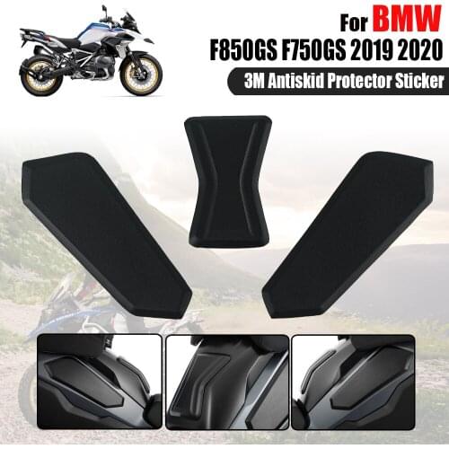 For BMW F850GS F750GS F750 F850 GS 2019 2020 3M Antiskid Protector Tank Pad Sticker Gas Knee Brace Traction Side Antislip Decal