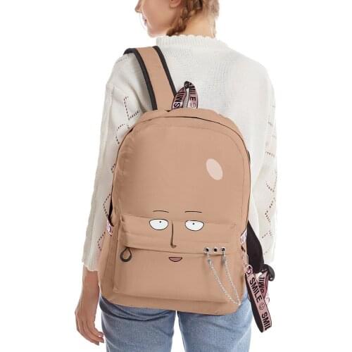2020 New Casual ONE PUNCH-MAN backpack Schoolbag Men/Women Shoulder Travel Bag Print Hip Hop Teenage Girls bag