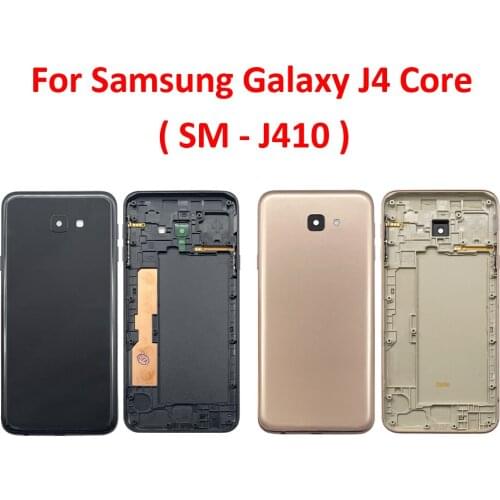 New Battery Back Cover Rear Battery Housing With Glue For Samsung Galaxy J4 Core SM-J410 J410F J410 With Side key