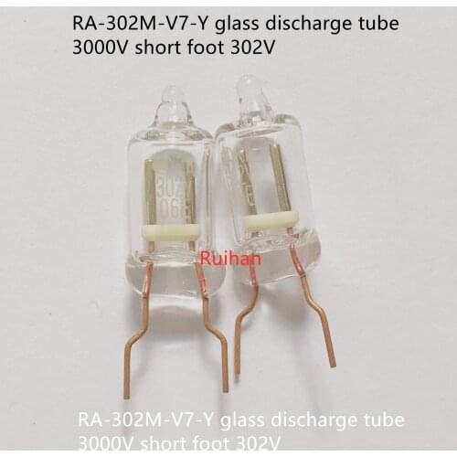 Original new 100% RA-302M-V7-Y glass discharge tube fuse 3000V short foot 302V
