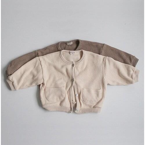 Autumn Newborn Baby Cardigans Coat Cotton Baby Girl Outerwear Long Sleeve Tops Clothes Baby Clothing Jackets For Baby Boy 6M-24M