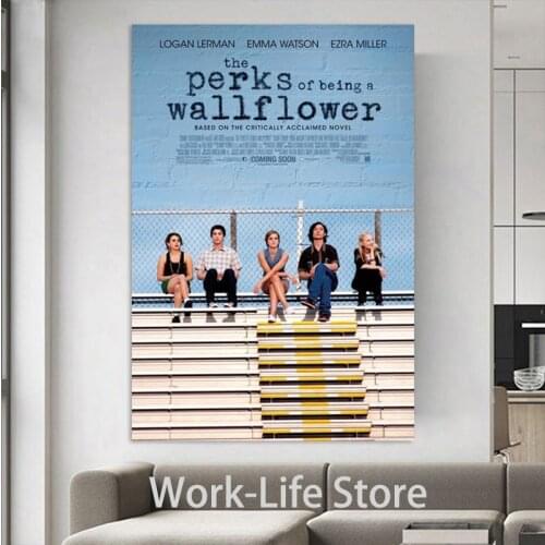 Posters and Prints The Perks of Being a Wallflower - American Emma Watson Wall Art Poster Canvas Painting Home Decor