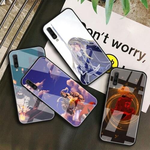 Full Metal Alchemist Brotherhood Tempered Glass Case For Samsung Galaxy A10S A10E A20S A20E A30S A40 A50S A60 A70 A80 A90 A6 A7