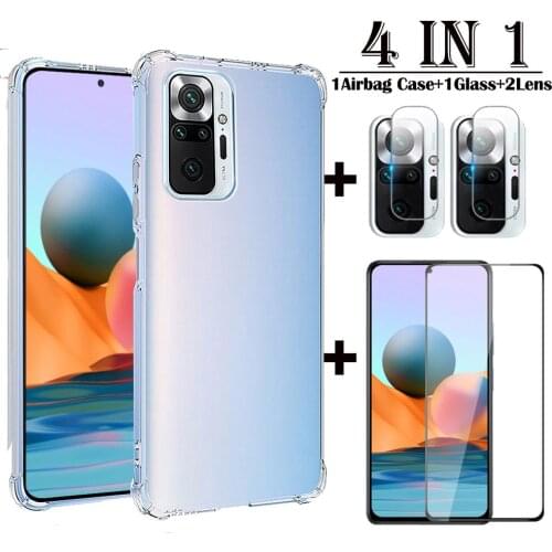 Anti-knock Phone Case For Redmi Note 10 Pro Max Note 8 2021 Clear Silicone Case For Xiaomi Redmi Note10 Pro 5G Note8 10S Coque