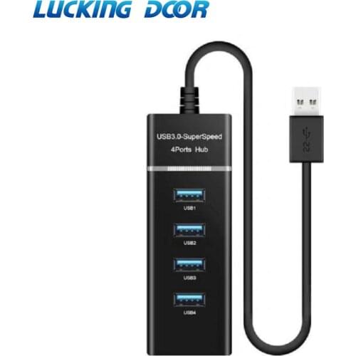 Super Speed 5Gbps USB 3.0 4-Port HUB with 1meter Long Cable Switches Spilitter Adapter Connector Convertor for Computer Laptop