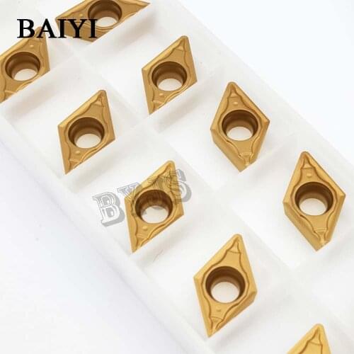 10pcs DCMT11T304 DCMT11T308 FS ZM9125 DCMT32.51 External Turning Tools Carbide Insert Lathe Cutter Tool Turning Insert