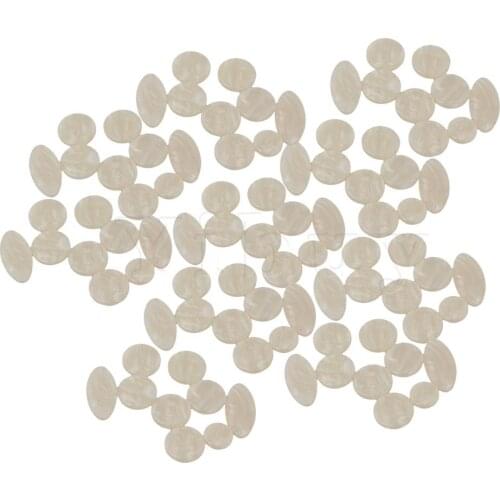 Yibuy Saxophone Key Buttons Pearl Inlays for Alto Tenor Soprano Sax Pack of 90