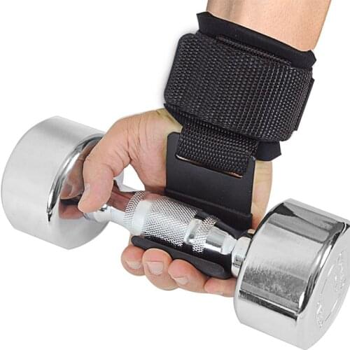 Gym Weightlifting Grips Straps Hook Pull-ups Horizontal Bar Training Accessories Fitness Dumbbell Weight Lifting Wrist Support