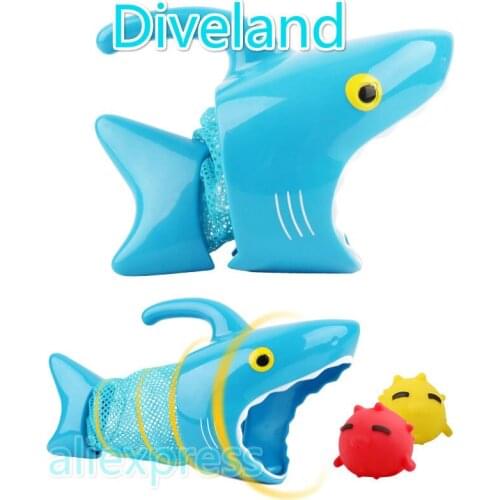 1 Set Shark Grabber 4 Fish Baby Bathtub Bath Toys Toddler Interactive Swiming Pool Fishing Tool Outdoor Water Toy Gifts for Boy