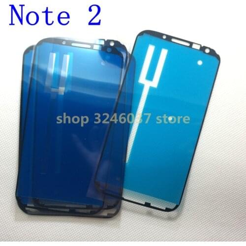 10pcs/lot for Samsung Galaxy note 2 N7100 LCD Tocuh Screen Front Frame Bezel 3M Glue Double Sided Adhesive Sticker Tape Repair
