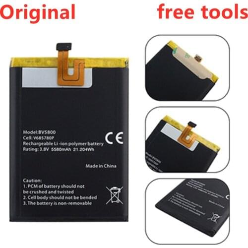 100% Original 5580mAh V685780P Phone Battery For Blackview BV5800 / BV5800 Pro High quality Batteries With Tracking Number