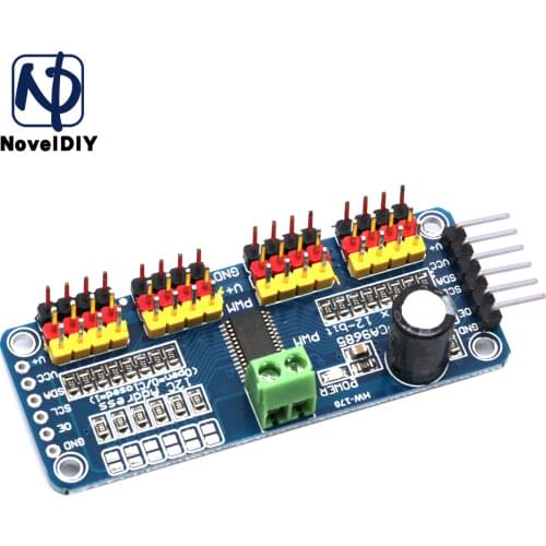 16 Channel 12-bit PWM/Servo Driver-I2C interface PCA9685 module Raspberry pi shield module servo shield For Arduino Raspberry Pi