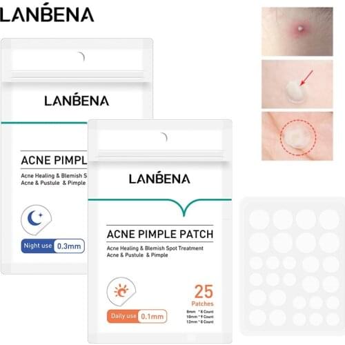 25pcs/28pcs Day 0.1mm+ Night 0.3mm Tea Tree Extract Acne Removal Pimple Patch Invisible Stickers Acne Pimple Removal