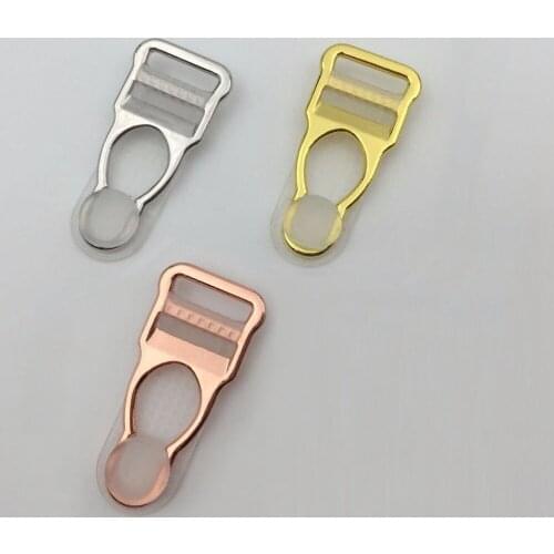 Free shipping 100pcs / lot 1/2" Silver / Gold / Rose Gold Plated Alloy Lingerie Making Suspender Clip Garter Belt Clips 12mm